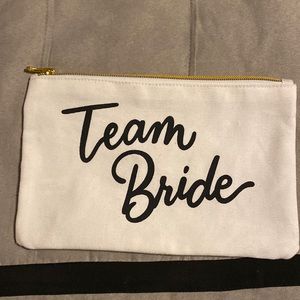 NEW Team Bride makeup pouch